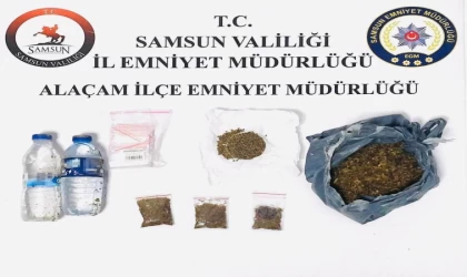 Şişe içinde sıvı bonzai ile yakalandı