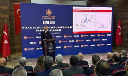Ticaret Bakanı Bolat: ”Nisanda mal ihracatımız geçen yılın aynı ayına göre yüzde 8,5 artışla 20,9 milyar dolara yükselmiştir”