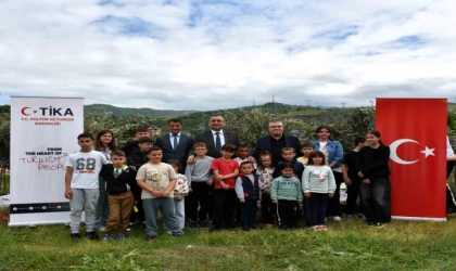TİKA’dan Arnavutluk’taki yetim ailelere zeytin fidanı ve gübre desteği