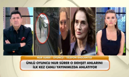 Ünlü sanatçı Nur Sürer, Şişli’deki cinayet anlarını canlı yayında anlattı