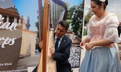 Vali Aygöl, arp sanatçısı gibi hünerlerini sergiledi
