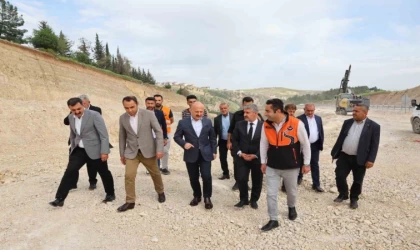 Vali Varol, Besni çevre yolunda incelemelerde bulundu